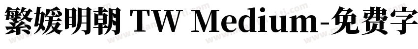 繁媛明朝 TW Medium字体转换